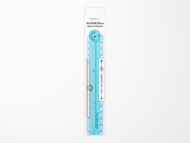 Light Blue Folding Multi Ruler 30 CM