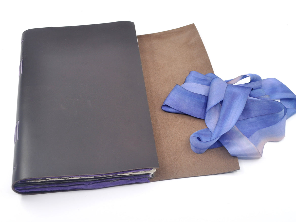 Lotus Flower One of a Kind Leather Journal