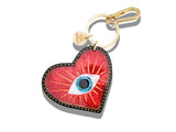 Lucky Eye Heart Keyring and Bag Charm