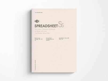 Luddite A5 Notebook - Spreadsheet