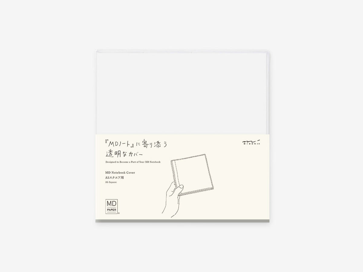 MD Notebook Cover A5 Square Clear A