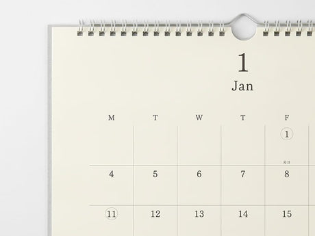 MD Product Wall Calendar Ring Bound with Pencil 2027