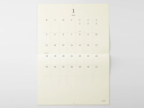 MD Wall Calendar 2027 Bi Folded A2