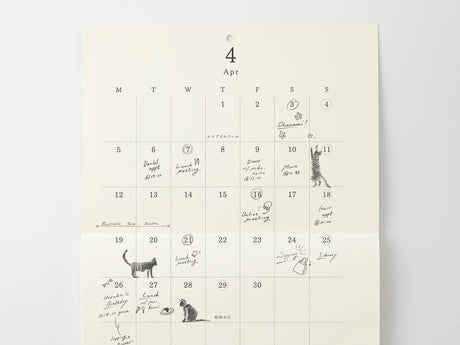 MD Wall Calendar 2027 Bi Folded A3