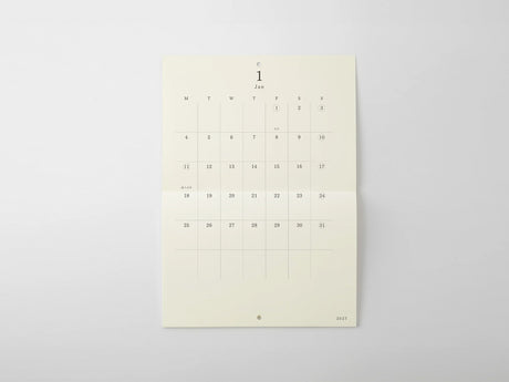 MD Wall Calendar 2027 Bi Folded A4