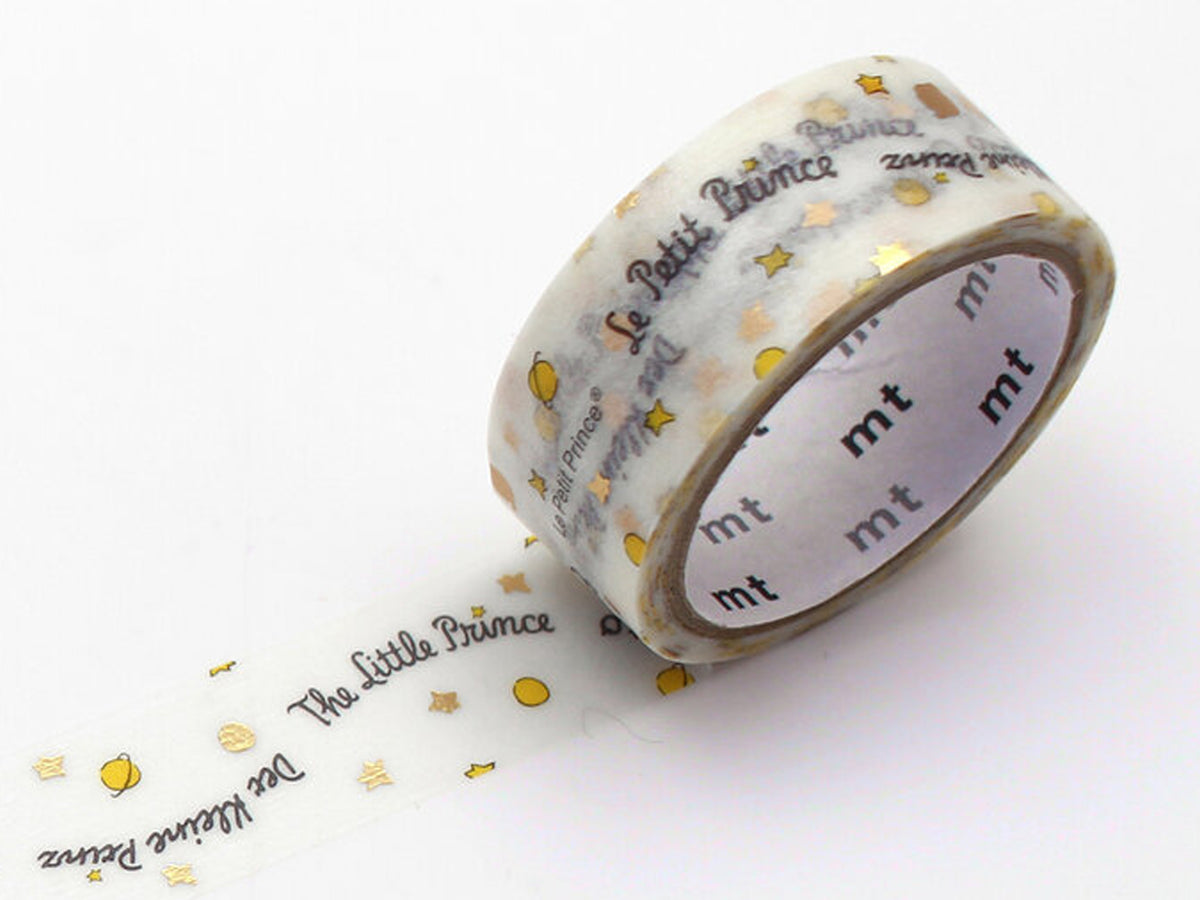 MT Masking Tape - 15 mm Le Petit Prince - Foil Stamped Title Wave