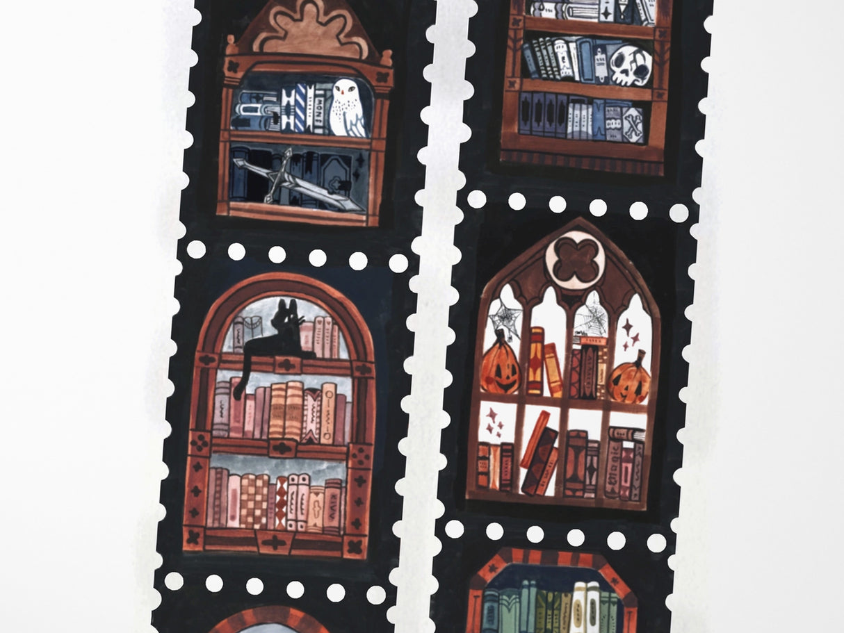 Magical Bookshelf Stamps Washi Tape