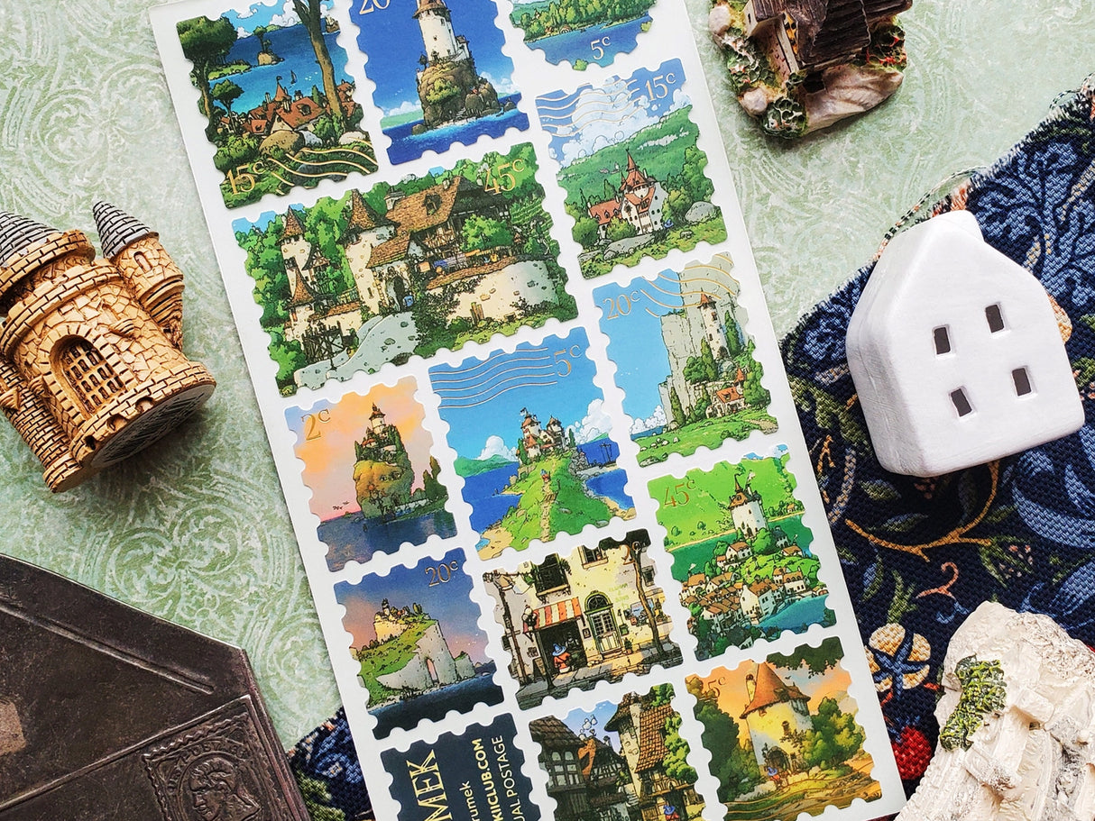 Magical Kingdom Stamps Sticker Sheet