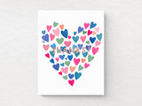 Many Hearts Thank You Greeting Cards Box of 6