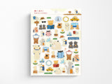 Mariko Fukuoka Sticker Sheet - Let's Go On A Trip
