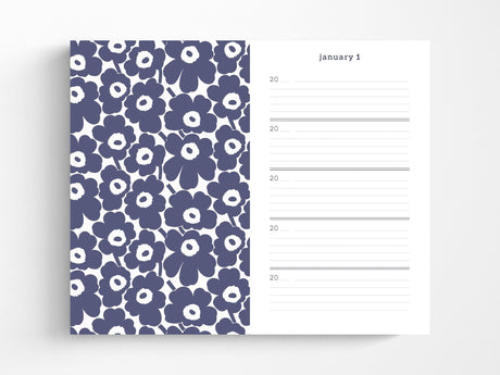 Marimekko Red Unikko One Line a Day A Five-Year Memory Book