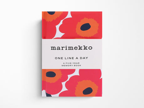 Marimekko Red Unikko One Line a Day A Five-Year Memory Book