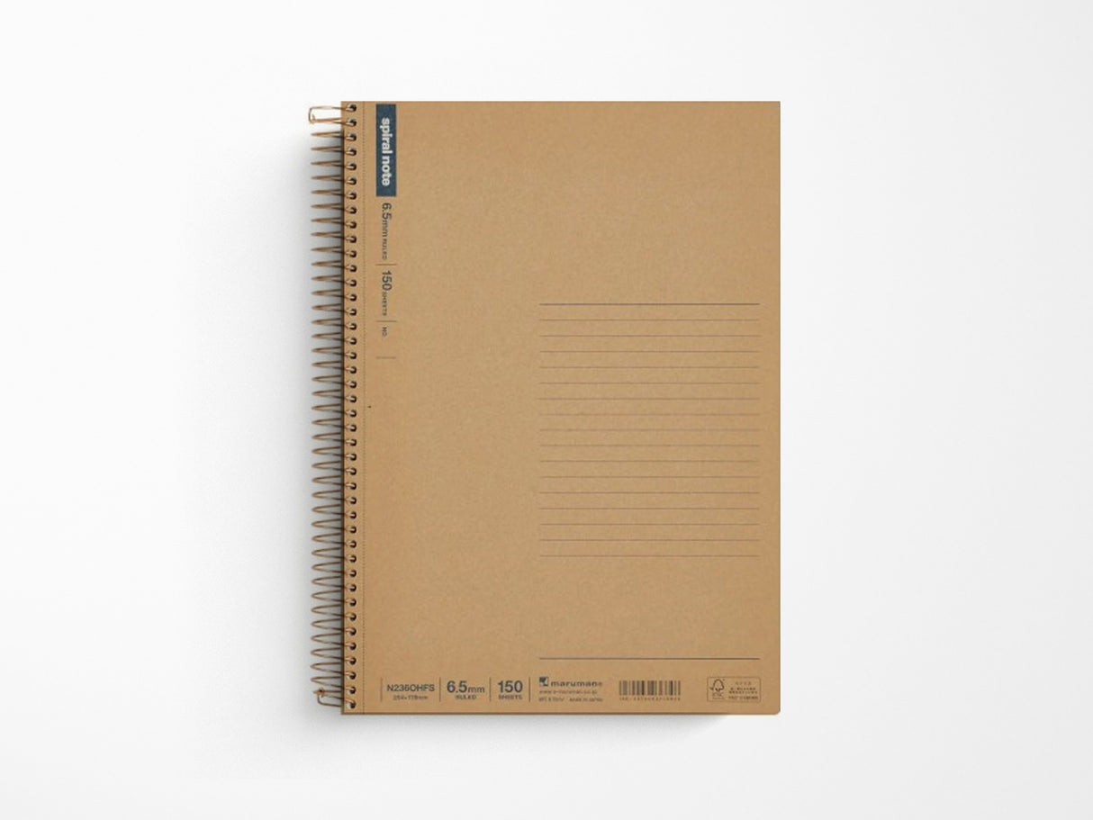 Maruman Spiral Notebook Basic A5 - 150 Sheets