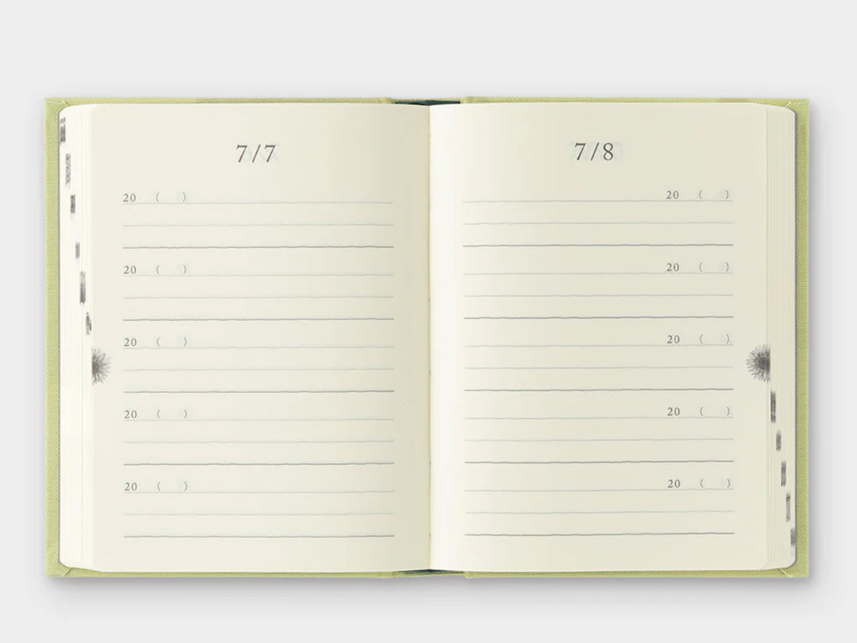 Midori 5 Year Diary Mini Gate - Light Green