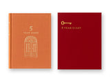 Midori 5 Year Diary Mini Gate - Red