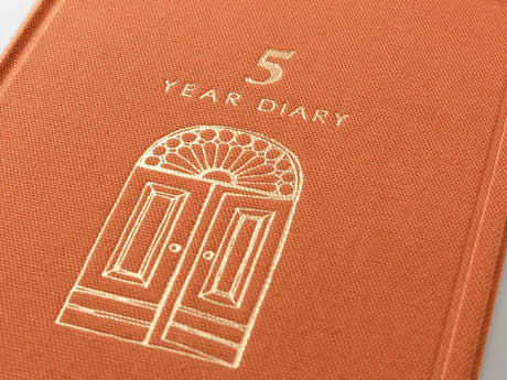 Midori 5 Year Diary Mini Gate - Red