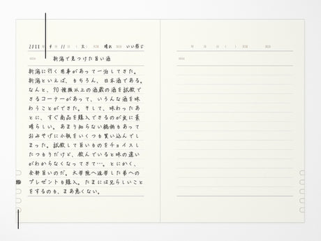 Midori Diary One Day One Page Classic Red