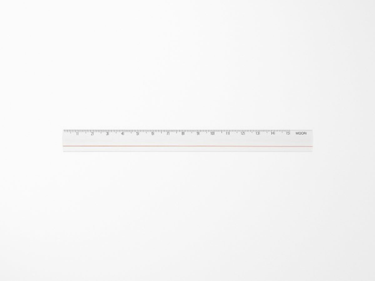 Midori Lens Magnifying Ruler - Clear
