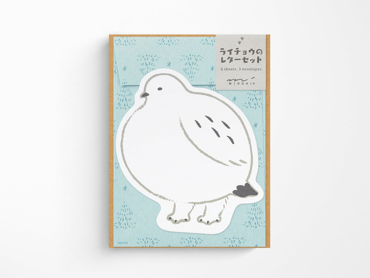 Midori Letter Set Die-Cut Grouse