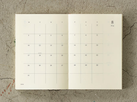 Midori MD Notebook Diary THIN 2026