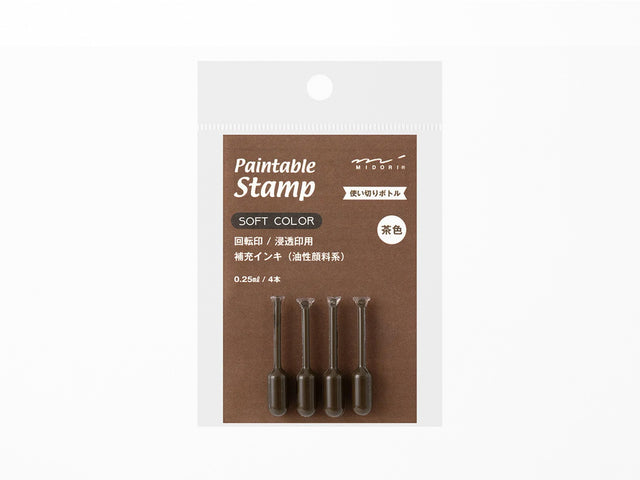 Midori Paintable Stamp Refilll Ink - Mini Brown