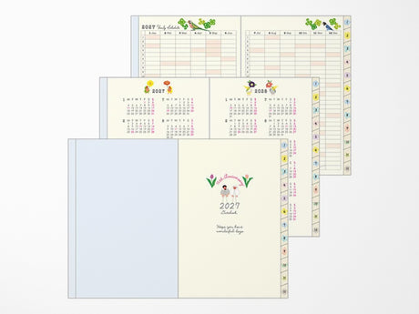Midori Pocket Diary A6 Bird 2027