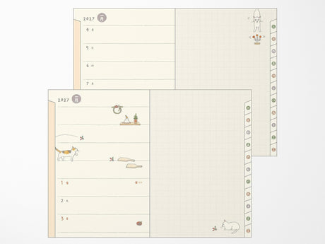 Midori Pocket Diary A6 Cat 2027
