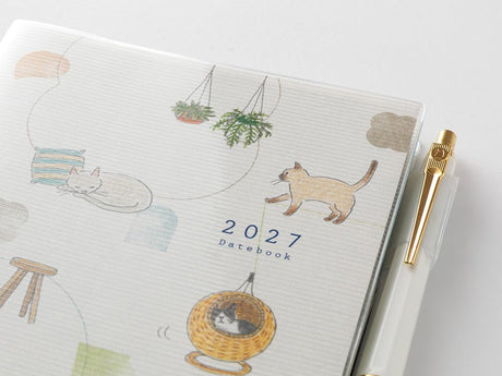 Midori Pocket Diary B6 Cat 2027