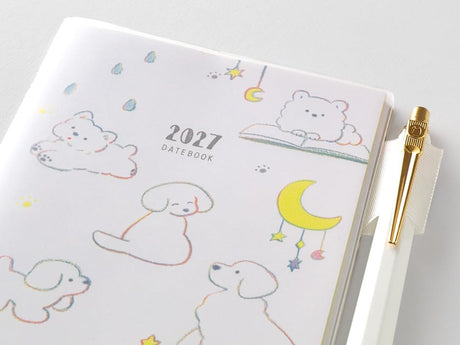 Midori Pocket Diary Slim Dog 2027