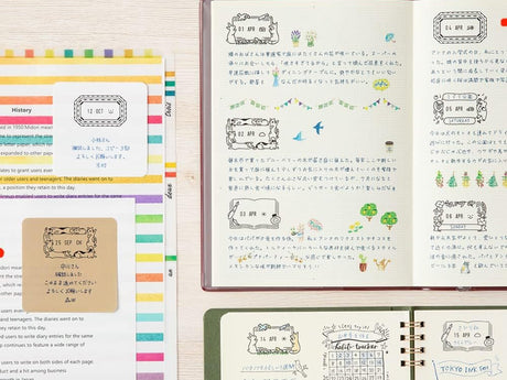 Midori Rotating Date Stamp - Cats