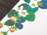 Midori Seasonal Letter Pad - 019 Foil Stamping Strawberry