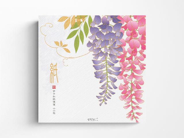 Midori Seasonal Letter Pad - 951 Silk Printing Wisteria