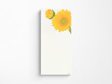 Midori Seasonal Memo Letter Pad - 605 Four Designs Sunflower