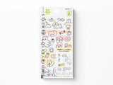 Midori Sticker Sheet Set of 2 Cute Motif