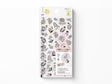 Midori Sticker Sheet Set of 2 Monotone Flowers