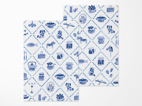 Midori Yuru Log Notebook B6 - Blue Nordic