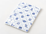 Midori Yuru Log Notebook B6 - Blue Nordic