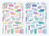 Midori Yuru Log Sticker 2 Sheets - Tape Collage