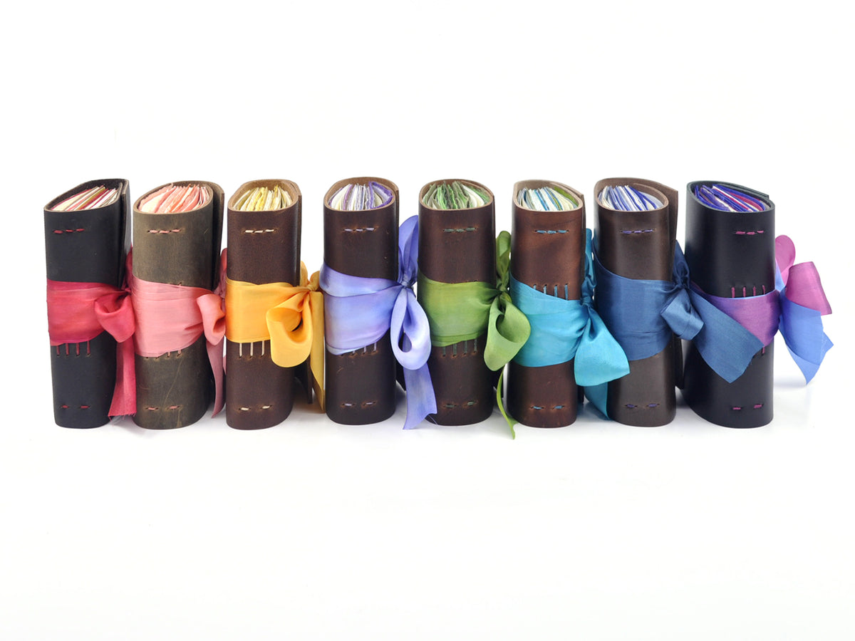 Mini One of a Kind Leather Journal - Assorted Colors