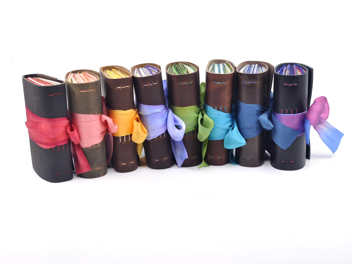 Mini One of a Kind Leather Journal - Assorted Colors