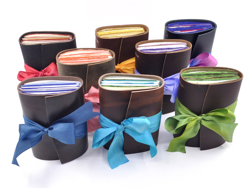 Mini One of a Kind Leather Journal - Assorted Colors