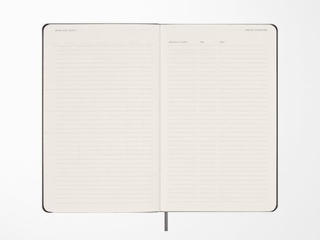 Moleskine 12 Month Weekly UNDATED Planner - BLACK Hardcover