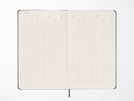 Moleskine 12 Month Weekly UNDATED Planner - BLACK Hardcover