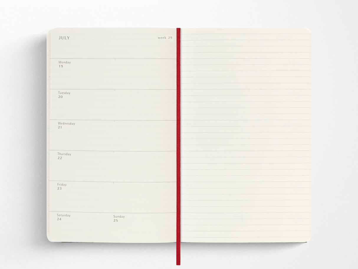 Moleskine 18 Month 2026-2027 Weekly Planner - Scarlet Red Hardcover