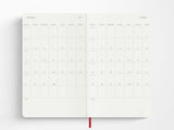 Moleskine 18 Month 2026-2027 Weekly Planner - Scarlet Red Hardcover