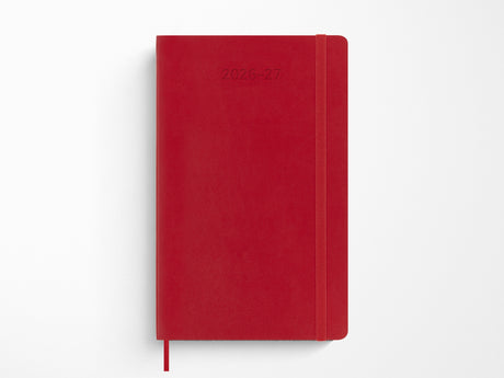 Moleskine 18 Month 2026-2027 Weekly Planner - Scarlet Red Soft Cover