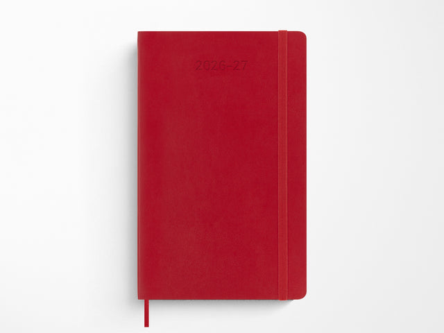 Moleskine 18 Month 2026-2027 Weekly Planner - Scarlet Red Soft Cover