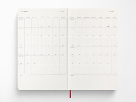 Moleskine 2027 Daily Planner - Scarlet Red Soft Cover