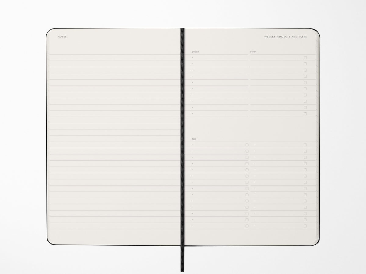 Moleskine 2027 Pro Weekly Vertical Planner - Black Hardcover