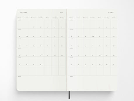 Moleskine 2027 Weekly Planner - Black Soft Cover